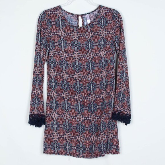 3 for $25 Xhilaration Paisley Shift Dress Size Small - Picture 1 of 7